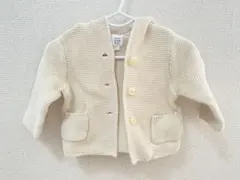 美品　baby GAP ギャップ　フード付き　カーディガン 3-6ヶ月　60