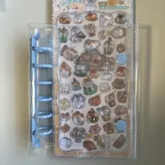 A7 6穴 シール帳 シール付 ぷくぷくシール　シール交換