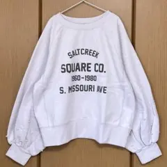 【新品】＊サマンサモスモス＊パール付ロゴスウェット