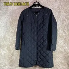 ノーカラーキルティングジャケット