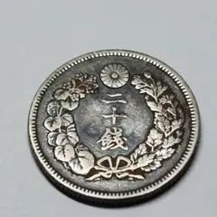 昔のお金 古銭 旧五銭銀貨 明治六年 一枚 N R8603 - メルカリ