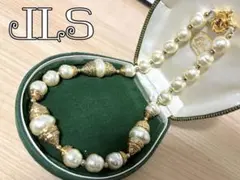 希少 JLS ヴィンテージ パール ゴールド 大ぶり ネックレスのサムネイル