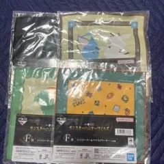 一番くじ モンスターハンターワイルズ F賞コントローラー＆マウスクリーナー 4枚