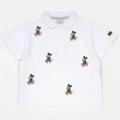 新品　プティマイン ディズニーミッキーポロシャツ100