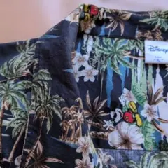 Disney アロハシャツ ミッキーマウス サングラス ハイビスカス 4Ｌのサムネイル
