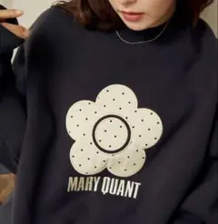 MARY QUANT × PUBLUX ドット デイジー ロゴ スウェット