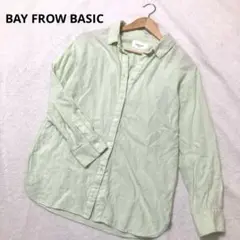 美品☆BAYFLOW BASICベイフロー リネンシャツ ミントグリーン Mのサムネイル