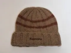 極美品　Supreme　Brushed　Stripe　Beanie　