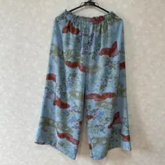 官*衛様 着物リメイク　ワイドパンツ