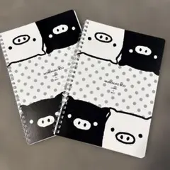 2006年　当時もの　平成レトロ　モノクロブー ノート　2冊セット　貴重