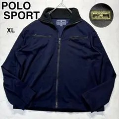 90s✨ポロスポーツ ラルフローレン ジップアップ ジャケット ネイビー XL