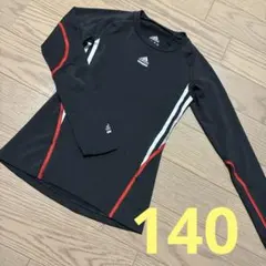 adidas TECHFIT 長袖 トップス ブラック　140 スポーツウェア