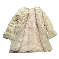 【新品未使用品】INGNI ピンク ロングコート ファー付きMサイズ