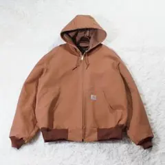 極美品 USA製《carhartt》アクティブジャケット(L)ダック LOOSE