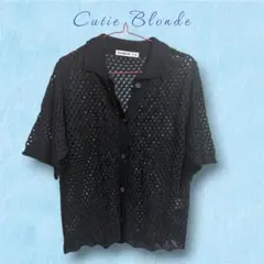 Cutie Blonde メッシュシャツ 黒 半袖【新品未使用】のサムネイル