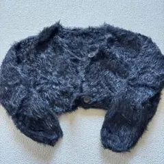 ブラックファーカーディガン　ボレロ