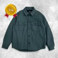 ☆【美品】ジャケット ウール混 厚手 スモーキーグリーン ストリート アメカジ
