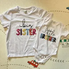 お揃いTシャツ ロンパース 半袖Tシャツ 白