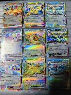 テラスタルフェス　ブイズex RR コンプ　9枚セット　スリーブ付き　自動延長