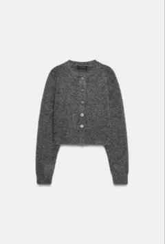 Zara ソフトニットカーディガン　L