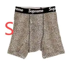シュプリーム ヘインズ ボクサーパンツ ヒョウ柄　S　1枚