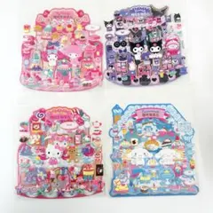 サンリオ　マシュマロシール　ぷっくり　公式　キティ　マイメロ　クロミ　シナモン