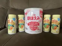 明治 ほほえみ 粉ミルク 800g、液体ミルク4本