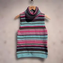 90s-00s BENETTON ノースリーブタートルネックニット