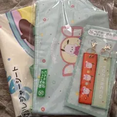 サンリオキャラクターズ当たりくじ　保冷バッグ　ペアキーホルダー　ポチャッコ
