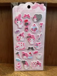 正規品　ジュエルマシュマロステッカーズ　ピンクティータイム　マイメロディ