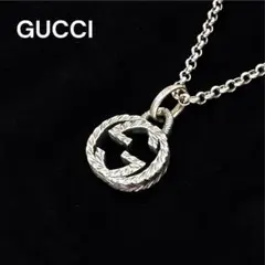 美品】グッチ ネックレス ダブルG ペンダント Ag925 シルバー 1M48 