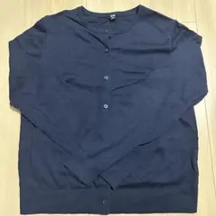 UNIQLO ユニクロ　UV カットクルーネックカーディガン ネイビー