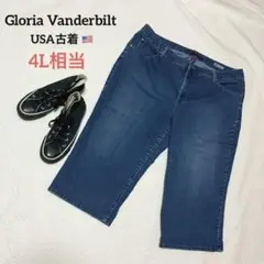 Gloria Vanderbilt ハーフデニムパンツ 大きめサイズ4L 5L
