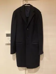 【ユナイテッドアローズTOKYO】ウールジャージチェスターコート濃紺46