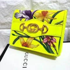 GUCCI グッチ ドキュメントケース 折り財布 花柄 フローラル GGロゴ