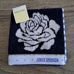 JUNKO SHIMADA タオルハンカチ 薔薇柄 ネイビーのサムネイル