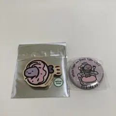 ホワイトタイガー　ブラックタイガー ブラックタイガーマグネット缶バッジ2点セット