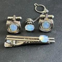 K14WG オパール カフス タイピン セット メンズ - メルカリ