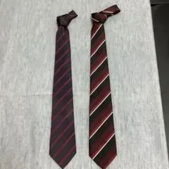 赤と紺のストライプネクタイ☆2本セット☆