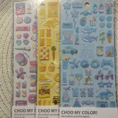 【新品】シール／CHOO MY COLOR! 3枚セット
