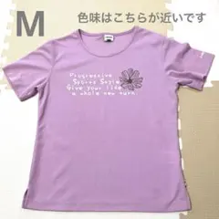 HEAD 半袖Tシャツ パープル ラメプリント Mのサムネイル