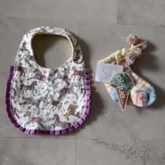 ジェラートピケ スタイ＆靴下 2点セット