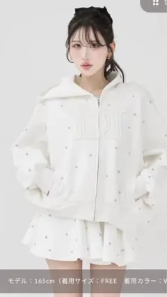 早い者勝ち　ダーリッチ　DDロゴビジュースウェットセットアップ　ホワイト