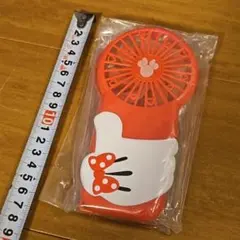 ミニーマウス 新品 ハンディファン 赤 送料込み
