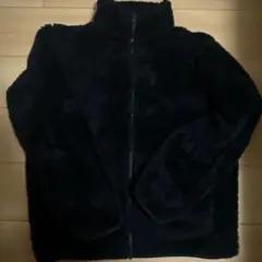 ユニクロ　ファーリーフリースフルジップジャケット　ネイビー　L