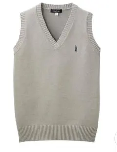 EAST BOY グレー Vネック スクールベスト M