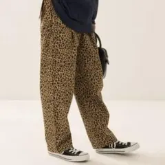 FREAK’S STORE／レオパード裾幅約シェフパンツ／ベージュ系／S