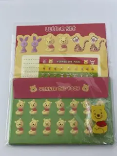 平成レトロ　メモ帳　プー さんレターセット