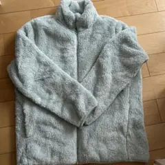 ユニクロ UNIQLO ファーリーフリースフルジャケット ライトブルー Lサイズ