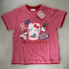 HELLO KITTY Tシャツ 120 女の子　ピンク　半袖　夏